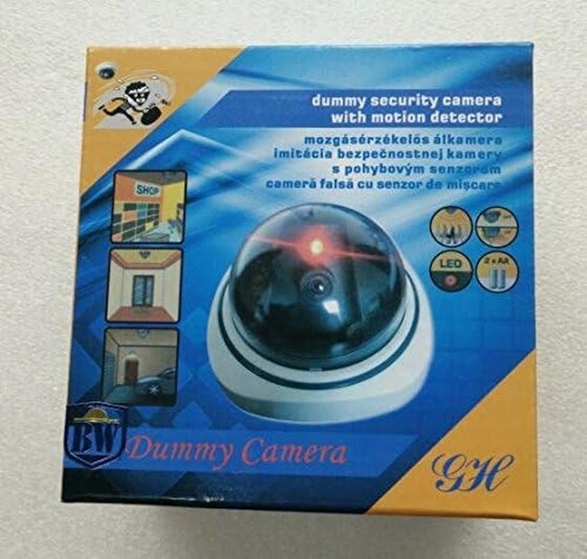 Indoor/Outdoor Dummy Camera, Dummy Dome CCTV Camera Fake Security Camera with Emulational Security Camera Fake Surveillance Camera Model