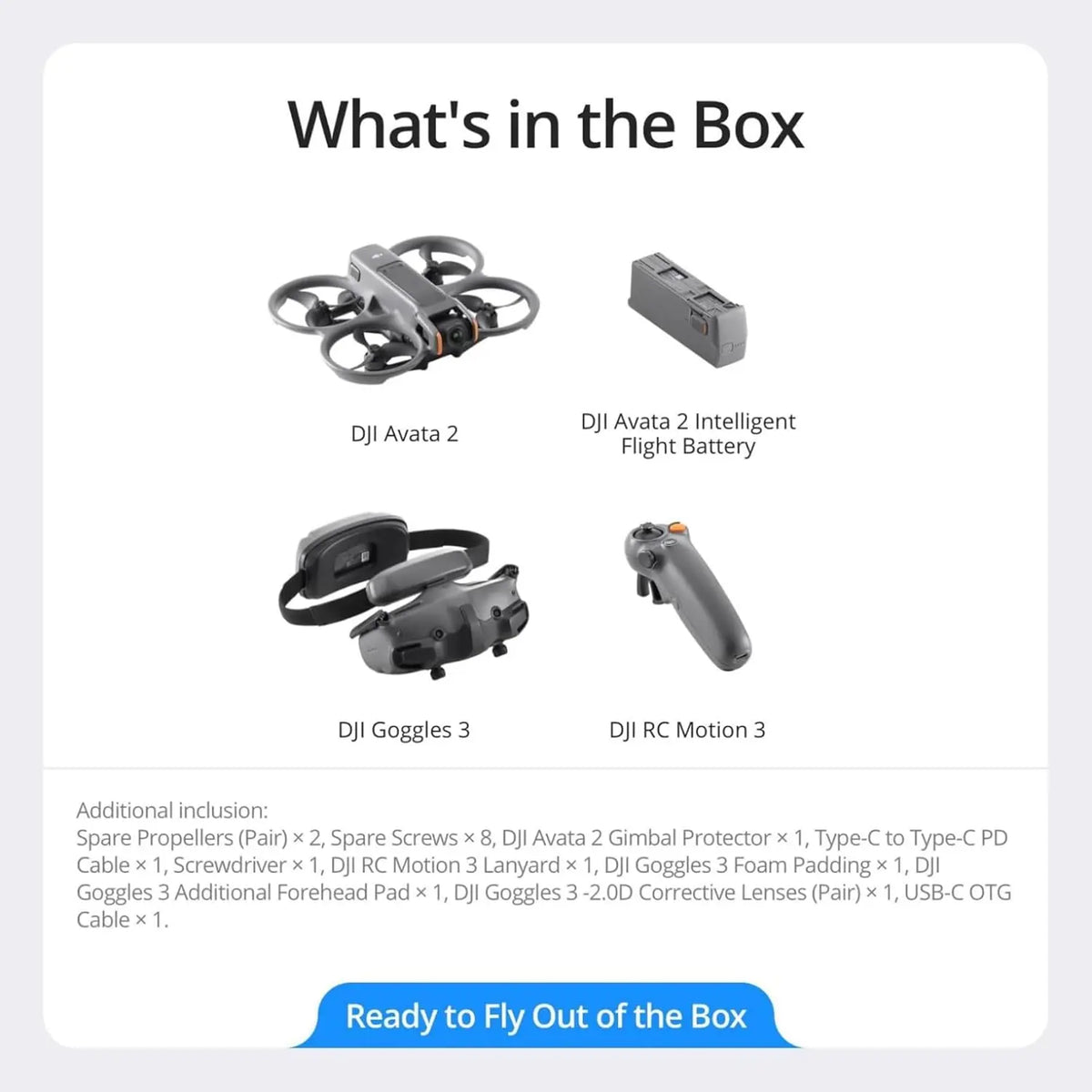 [Pre-Owned Options] DJI Avata 2 FPV Recording Drone Device with 4K UHD Camera, Immersive Combo with N3 Goggles, RC Motion 3 Remote, Multiple Batteries, Accessories & Charging Support (For Adults)