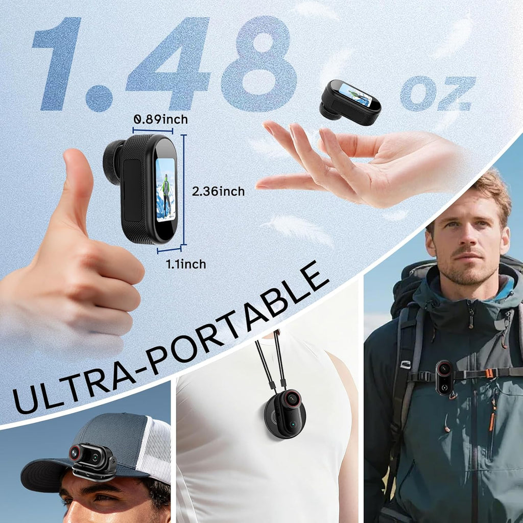 4K Action Camera Vlogging Camera Small Pov Body Cam Pocket Camera