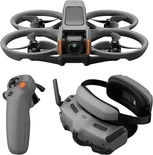 [Pre-Owned Options] DJI Avata 2 FPV Recording Drone Device with 4K UHD Camera, Immersive Combo with N3 Goggles, RC Motion 3 Remote, Multiple Batteries, Accessories & Charging Support (For Adults)