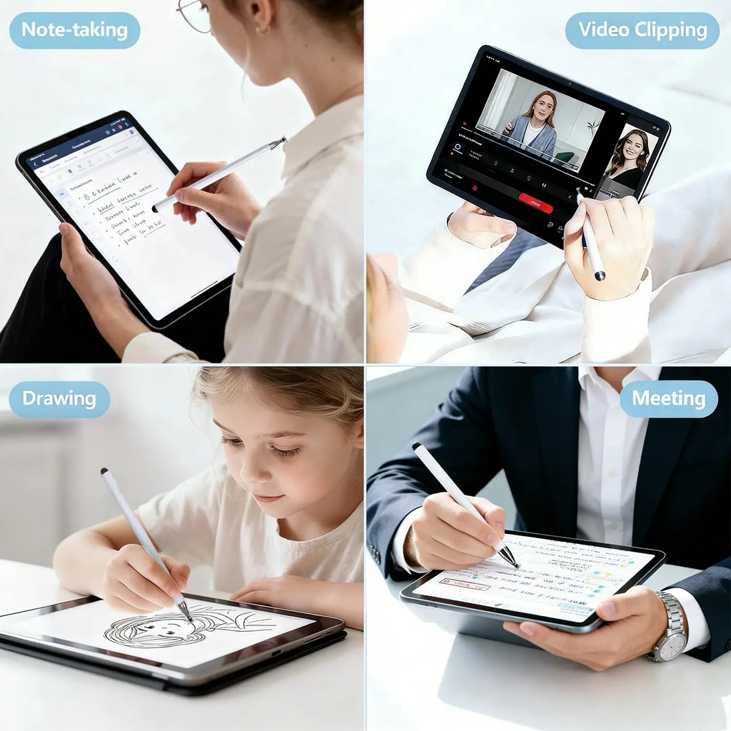 3-In-1 Neutral Flat Pen - High Precision Universal Touchscreen Stylus for Ipads, Phones, Switch, Devices, No Bluetooth Needed, School & Birthday Gifts, Ipad Pens, Tablet & Computer Accessories, Stylus Pen for Touchscreen
